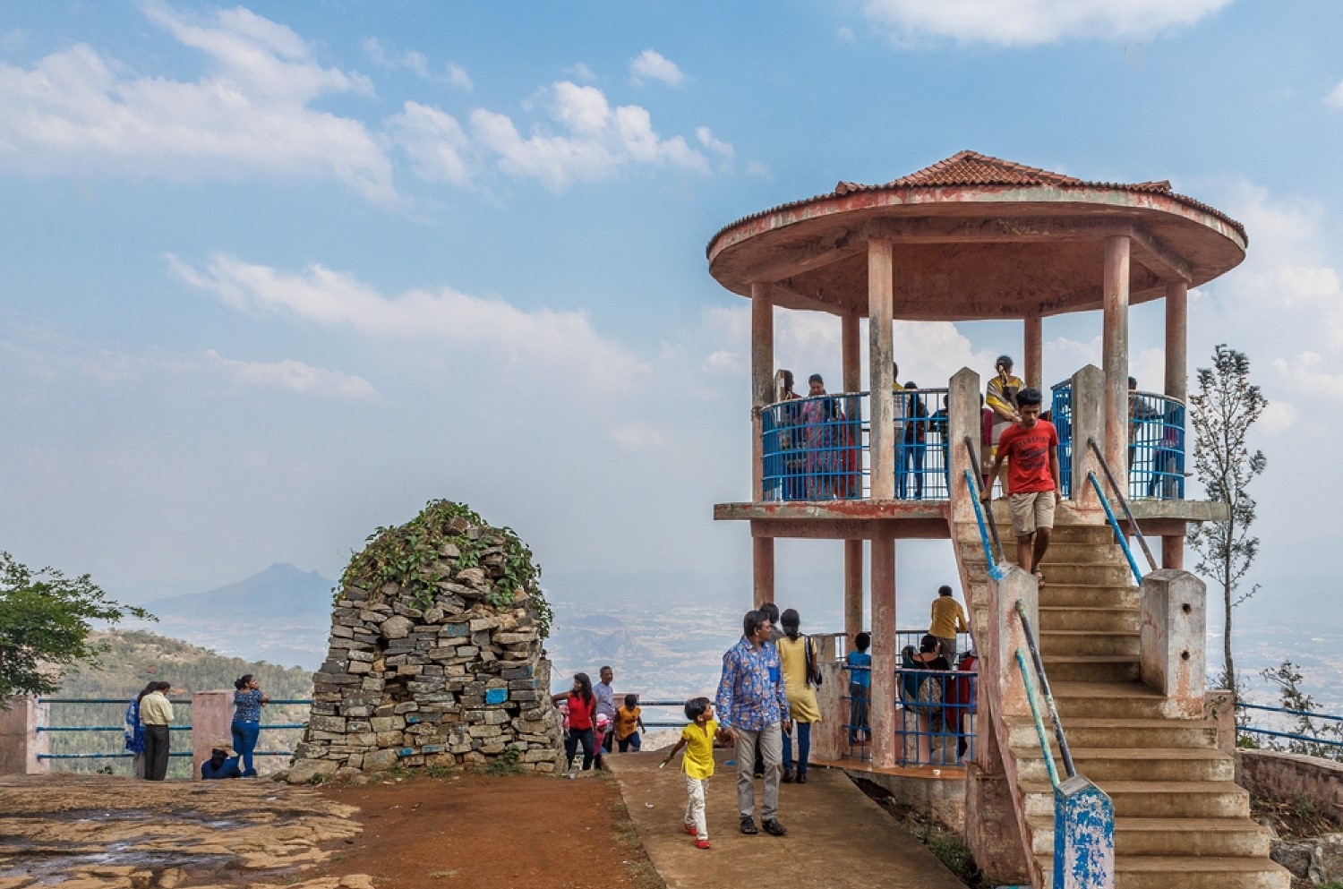 Panoramic viewpoint over Salem District from the Shevaroy Hills