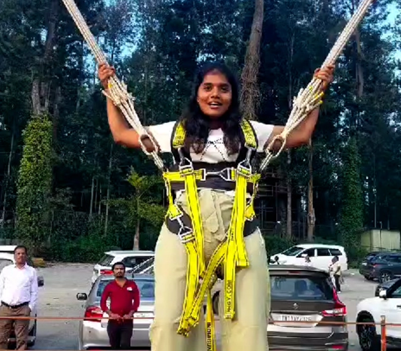 Rocket Ejector launch ride at Skypark Yercaud