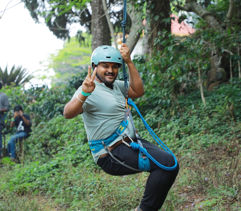 Zipline in Yercaud Skypark