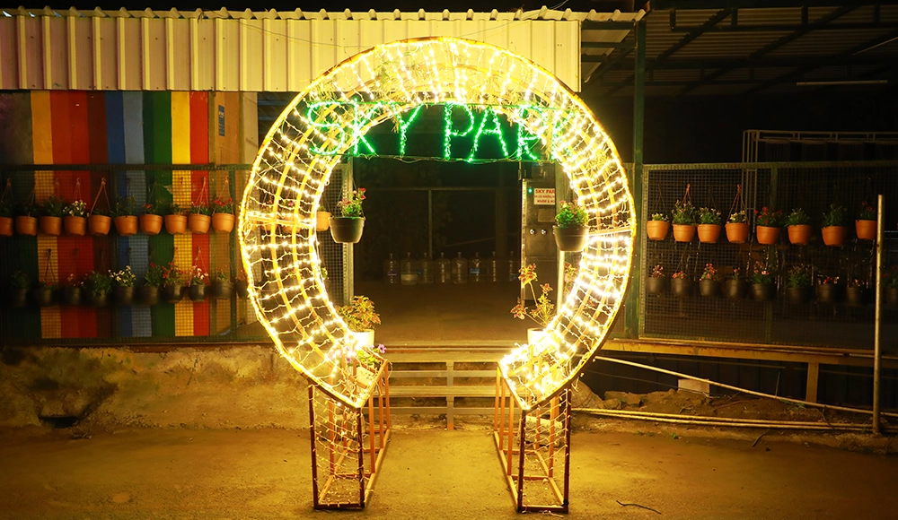 Enchanted Night Park laser show Skypark Yercaud
