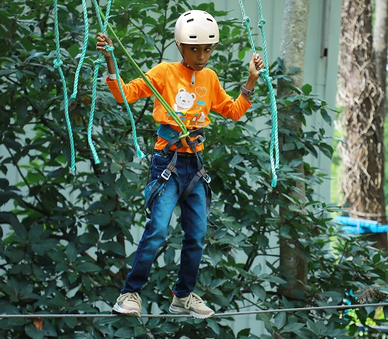 Low Rope in Yercaud skypark