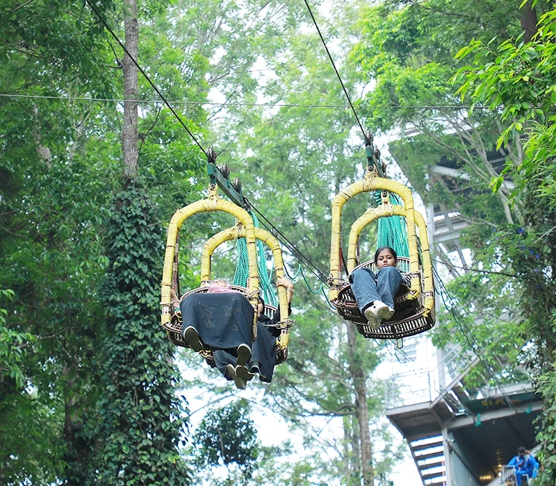 Rope Chari in Yercaud skypark